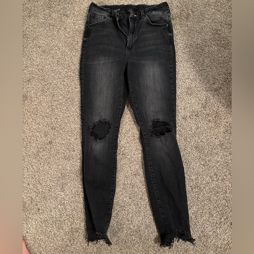 5/$25 Black ripped jeans